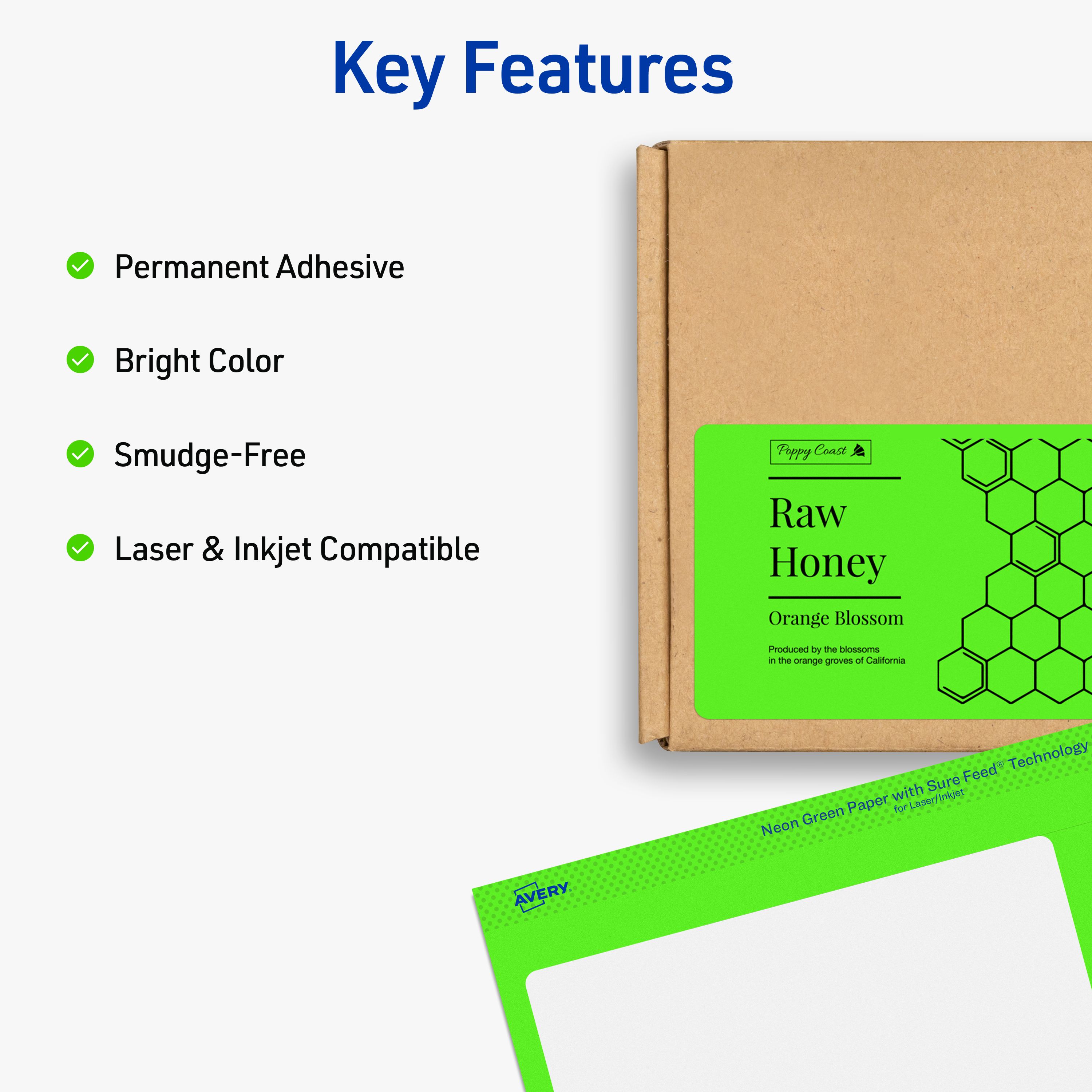 Neon Green Labels, 2
